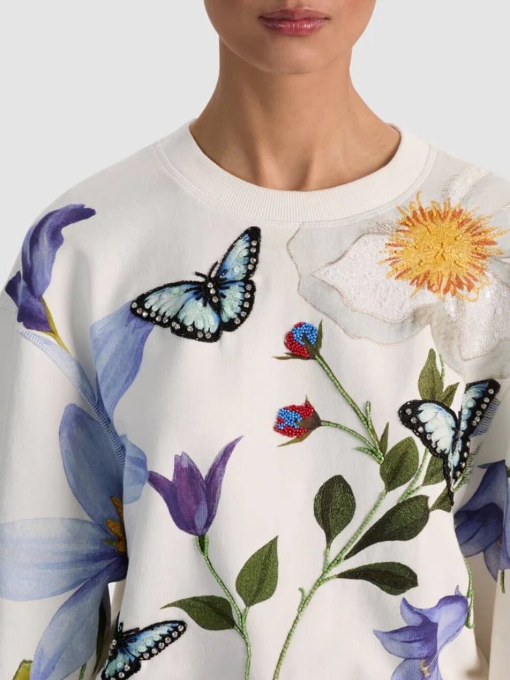 Alice & Olivia Russell embellished sweatshirt - Picture 4 of 7